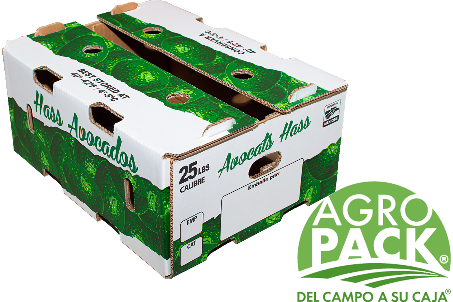 Caja de aguacate