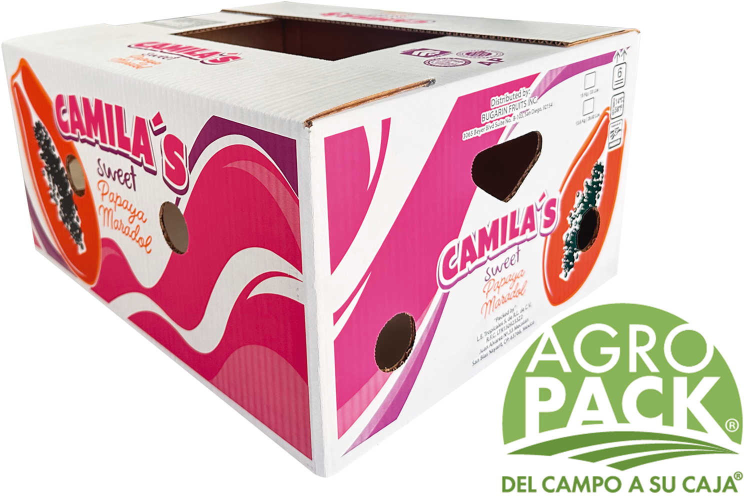 Caja de papaya